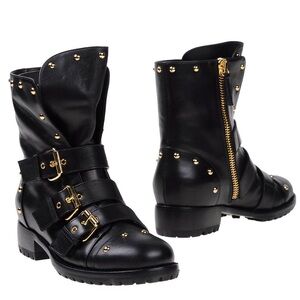 RARE NIB‎ Giuseppe Zanotti studded buckle boots